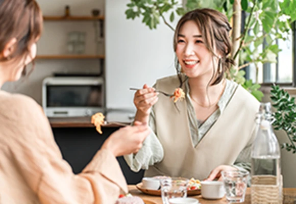 今までどおりに食事や歯磨きができる